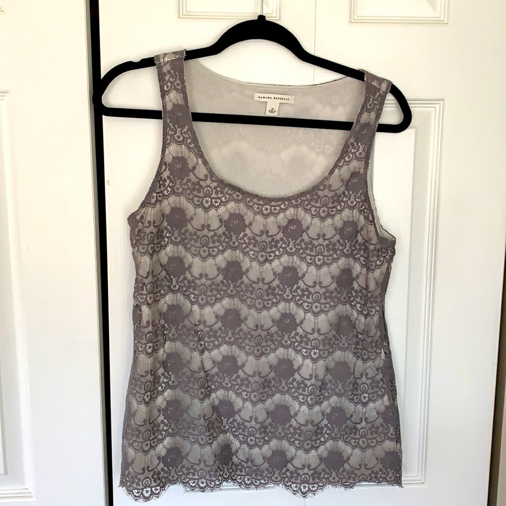 Banana Republic lace tee